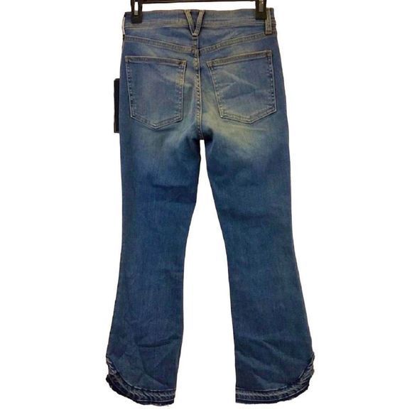 NEW Veronica Beard Carolyn High-Rise Baby Boot Cut Ankle Jeans — SZ 25 / US 0 - Picture 2 of 11